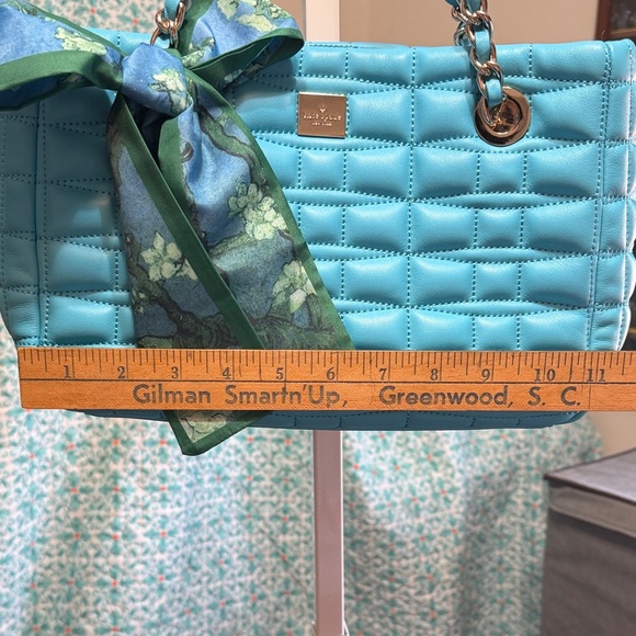 Kate Spade Turquoise Quilted Satchel - Picture 4 of 16